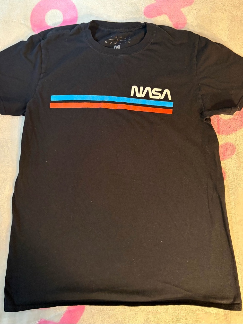 Men's Black Short Sleeve Graphic Tee Rebels & Nomads 100% cotton size medium